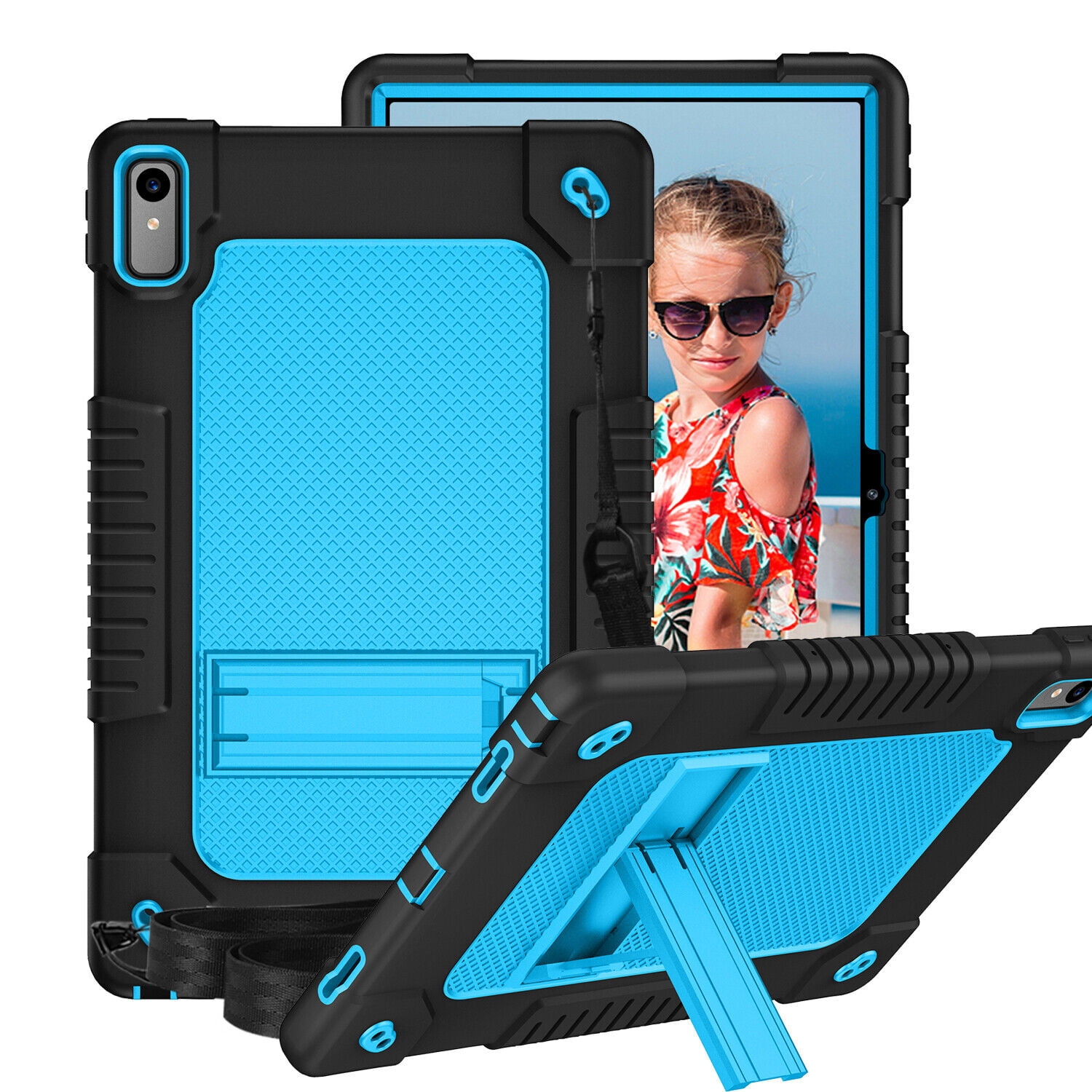 Rugged Protective Case For Lenovo Tab P11 2nd Gen 11.5 Inch - Shockproof With Built-in Screen Protector & Kickstand