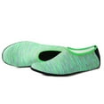 thumbnail image 1 of FIEWESEY Men Women Kids Water Shoes Barefoot Quick-Dry Beach Socks Yoga Swim Sports Exercise Socks For Swim Surfing Snorkeling Yoga Exercise (XL,Stripe Green), 1 of 5