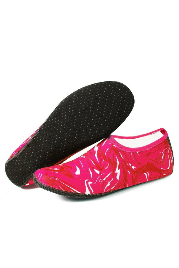 Men Women Kids Water Shoes Barefoot Quick-Dry Beach Socks Yoga Swim Sports Exercise Socks For Swim Surfing Snorkeling Yoga Exercise (XXXS,Camouflage Red)