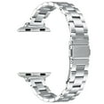 thumbnail image 1 of FIEWESEY Metal Band Compatible with Apple Watch 38mm 40mm 41mm Suitable for Women Men,Stainless Steel Strap Wristband Bracelet Compatible with Series SE/9/8/7/6/5/4/3/2/1(Silver,38/40/41mm), 1 of 6