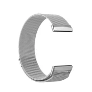 FIEWESEY Metal Band Compatible with Versa 4 / Sense 2 / Versa 3 / Sense Bands for Women Men Breathable Stainless Steel Mesh Strap for SmartWatch Replacement - Silver