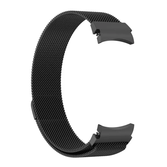 FIEWESEY Milanese Metal Bands for Samsung Galaxy Watch 7 6 5 4 Band 40mm 44mm/Watch 6 4 Classic Bands 46mm 42mm 47mm 43mm/5 Pro/3 41mm 20mm Stainless Steel Mesh Loop Magnetic Strap - Black