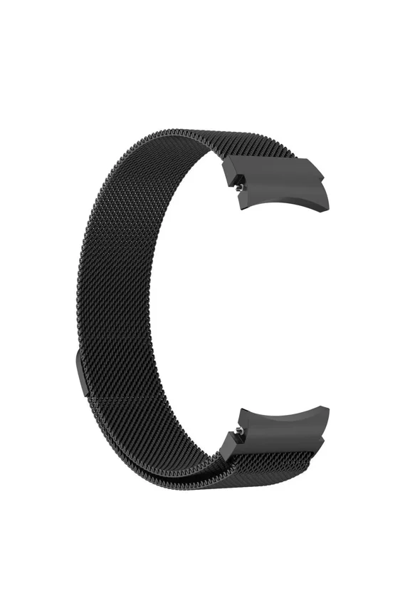 Milanese Metal Bands for Samsung Galaxy Watch 7 6 5 4 Band 40mm 44mm/Watch 6 4 Classic Bands 46mm 42mm 47mm 43mm/5 Pro/3 41mm 20mm Stainless Steel Mesh Loop Magnetic Strap - Black