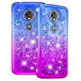 thumbnail image 1 of FIEWESEY For Motorola E5 Plus Case Moto E5 Supra Glitter Case Sparkle Glitter Flowing Liquid Quicksand with Shiny Bling Diamond Women Girls Cute Case For Motorola E5 Plus / E5 Supra - Pink+Purple, 1 of 7