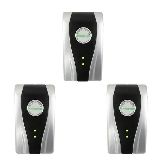 FIEWESEY Power Factor Saver Electricity Saving Box,Electricity Power Saver Plug in Energy Saving Device Electric Bill Killer Energy Power Saving Device (3 Pcs)