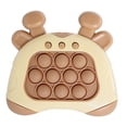 thumbnail image 1 of FIEWESEY Quick Push Console with Instant Sound Feedback,Handheld Fast Speed Pushing Game,Early Education Game Console,Pop it Fidget Toy Fast Push Game Decompression Toy (Brown), 1 of 7