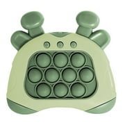 FIEWESEY Quick Push Console with Instant Sound Feedback,Handheld Fast Speed Pushing Game,Early Education Game Console,Pop it Fidget Toy Fast Push Game Decompression Toy Green