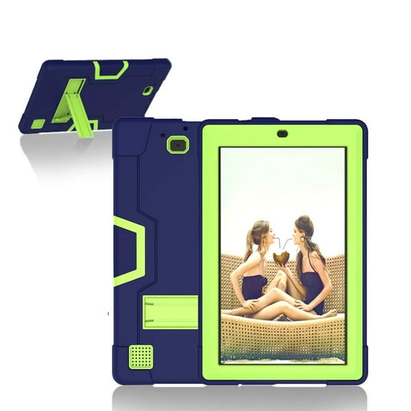 FIEWESEY for RCA 11 Delta Pro 2 Case,Hybrid Full-Body Shockproof Rugged Protective Case with Stand for RCA 11 Delta Pro/RCA 11 Delta Pro 2/RCA Premier 11.6 Inch/RCA Galileo Pro 11.5 Inch(Navy/Green)