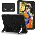 thumbnail image 1 of FIEWESEY Rugged Kids Case for Samsung-Galaxy-Tab-A9 8.7'' 2023, Shockproof Kid-Proof PC+Silicon Hybrid Heavy Duty Armor Cover with Dual Kickstand for Children (SM-X110/X115/X117), Black Black, 1 of 6
