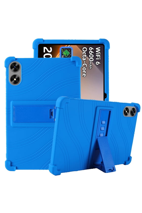 For SHARECLOUD P10_T 10.1 inch Tablet Case For FIRYMID 1060C / Frameflow Model P10-A/Kairisy-P10a 10.1 inch Tablet Protective Cover Silicone Case Kids Friendly with Kicskstand (Blue)