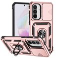thumbnail image 1 of FIEWESEY for Samsung Galaxy A36 5G Case Built-in Slide Camera Cover & Kickstand Heavy Duty Protection Shockproof Phone Case for Samsung Galaxy A36 5G,Rose Gold, 1 of 8