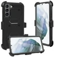 thumbnail image 1 of FIEWESEY for Samsung Galaxy S22 Phone Case,Heavy Duty Shock-Absorption/High Impact Resistant Armor Holster Defender Case with Kickstand + Swivel Belt Clip Holster for Samsung Galaxy S22(Black), 1 of 7
