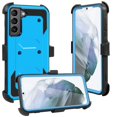 thumbnail image 1 of FIEWESEY for Samsung Galaxy S22 Plus Case,Heavy Duty Shock-Absorption/High Impact Resistant Armor Holster Defender Case with Kickstand+Swivel Belt Clip Holster for Samsung Galaxy S22 Plus (Blue), 1 of 7