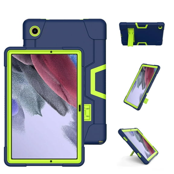 FIEWESEY for Samsung Galaxy Tab A8 Case, Heavy-Duty Shock-Resistant Kids Friendly Protective case(with Stand) for Samsung Galaxy Tab A8 10.5 inch 2022 Release (Model: SM-X200/X205/X207)(Navy/Green)