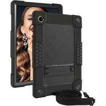 FIEWESEY for Samsung Galaxy Tab A8 Case, Heavy-Duty Shock-Resistant Kids Friendly Protective case(with Stand) for Samsung Galaxy Tab A8 10.5 inch 2022 Release (Model: SM-X200/X205/X207)(Black/Black)