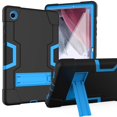 thumbnail image 1 of FIEWESEY for Samsung Galaxy Tab A8 Tablet Case,Heavy-Duty Shock-Resistant Kids Friendly Protective Case(with Stand) for Samsung Galaxy Tab A8 10.5 inch Tablet+Screen Protector(Black/Blue,2 Pcs), 1 of 7