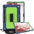 thumbnail image 1 of FIEWESEY for Samsung Galaxy Tab S8 Plus Tablet Case,Adjustable Shoulder Strap Hand Strap Rotatable Stand Kids Shockproof Cover for Samsung Galaxy Tab S8 Plus/S7 FE/S7 Plus 12.4 inch(Navy/Green), 1 of 6