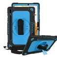 thumbnail image 1 of FIEWESEY for Samsung Galaxy Tab S8 Tablet Case,Adjustable Shoulder Strap Hand Strap Rotatable Stand Kids Shockproof Protective Case for Samsung Galaxy Tab S8/Galaxy Tab S7 11 Inch(Black/Blue), 1 of 6