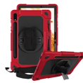 thumbnail image 1 of FIEWESEY for Samsung Galaxy Tab S8 Tablet Case,Adjustable Shoulder Strap Hand Strap Rotatable Stand Kids Shockproof Protective Case for Samsung Galaxy Tab S8/Galaxy Tab S7 11 Inch(Red/Black), 1 of 6