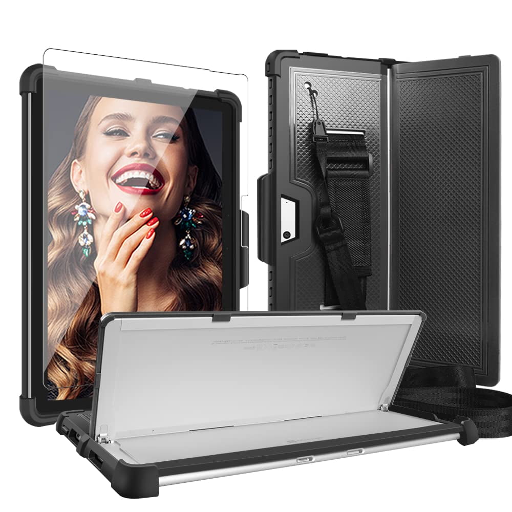 FIEWESEY for Surface Pro 8 Case,Shockproof Rugged Protective Case with