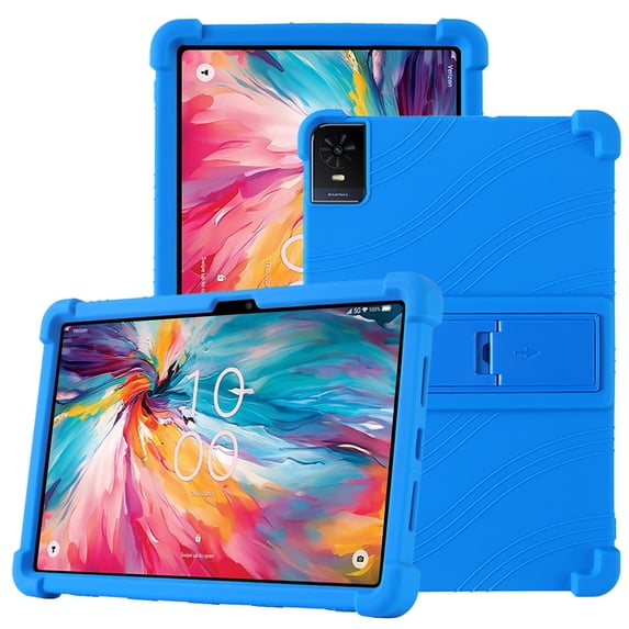 FIEWESEY for TCL TAB 10 NXTPAPER 5G 10.4 Inch Tablet Case Silicone Hybrid Cover with Kickstand Kids Friendly Slim Shell Back Protection for TCL TAB 10 NXTPAPER 5G 10.4 Inch Model 9199S Tablet - Blue
