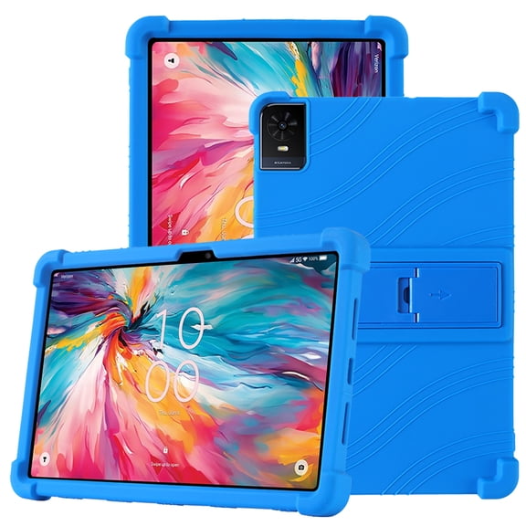 FIEWESEY for TCL TAB 10 NXTPAPER 5G 10.4 Inch Tablet Case Silicone Hybrid Cover with Kickstand Kids Friendly Slim Shell Back Protection for TCL TAB 10 NXTPAPER 5G 10.4 Inch Model 9199S Tablet - Blue