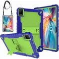 thumbnail image 1 of FIEWESEY for TCL TAB 10 NXTPAPER 5G 10.4 Inch Tablet Case with Shoulder Strap Hard Back Hybrid Shockproof Kids Friendly Case for TCL TAB 10 NXTPAPER 5G 10.4 Inch Model 9199S Tablet (Navy Blue/Green), 1 of 7
