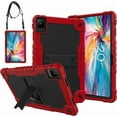 thumbnail image 1 of FIEWESEY for TCL TAB 10 NXTPAPER 5G 10.4 Inch Tablet Case with Shoulder Strap Hard Back Hybrid Shockproof Kids Friendly Case for TCL TAB 10 NXTPAPER 5G 10.4 Inch Model 9199S Tablet (Red/Black), 1 of 8