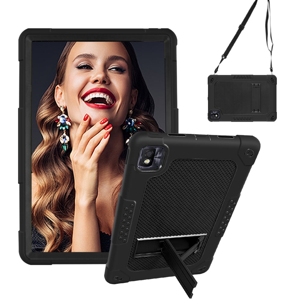 FIEWESEY for TCL Tab 10 5G Tablet Case with Shoulder Strap Soft