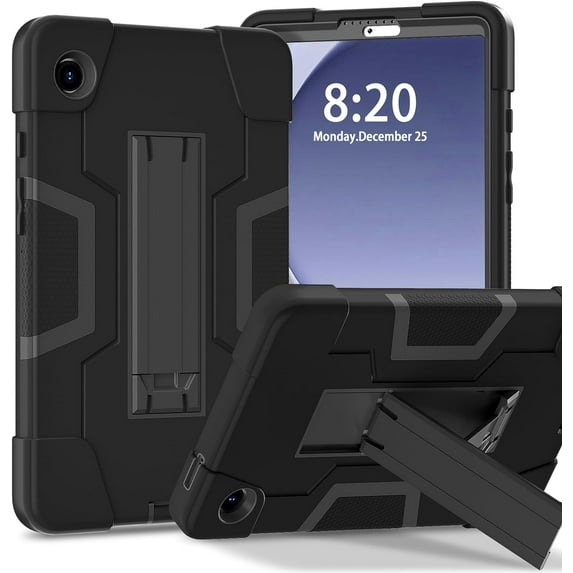 FIEWESEY Tablet Case for Samsung Galaxy Tab A9 8.7 inch Cover, Shockproof Drop-Proof Protective Kids Case with Stand for Tab A9 5g SM-X110/SM-X115(Black+Black)