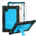 thumbnail image 1 of FIEWESEY Tablet Case for T-Mobile Revvl Tab 5G,Shockproof Heavy Duty Protective Cover with Kickstand Shoulder Strap Shell Case Fit for T-Mobile Revvl Tab 5G 2023+Screen Protector (Black/Blue,1 Pack), 1 of 6