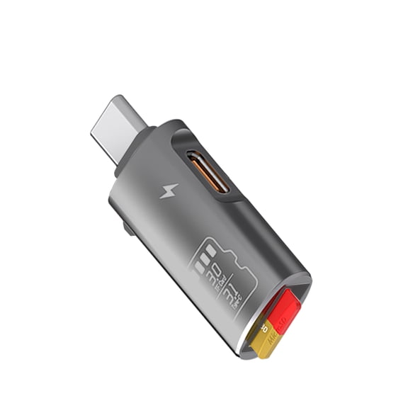 FIEWESEY USB C Micro SD Card Reader, Type C to Micro SD Card Adapter with PD Fast Charging Portable SD Card Reader USB C for TF Micro SDHC SDXC, Fit For Samsung/Mac/iPad Pro/iPhone 15 16 - Black