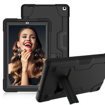 FIEWESEY for Vankyo MatrixPad S21 Case,Shock-Resistant Hybrid Case for S11 Pro 10.1/Gowin/AOYODKG P8/AOYODKG Tab- A1/P8/DUODUOGO P8/G12/DICEKOO A20/Aitszon/Novel TTT/OUZRS 10 inch Tablet(Black/Black)