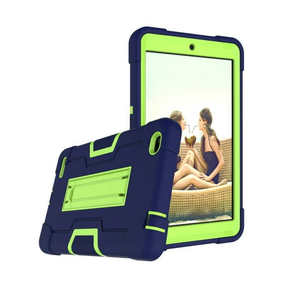FIEWESEY for Vankyo MatrixPad S8 8" Case,Touch Y80 8" Case,Heavy-Duty Rugged Hybrid case for Winnovo M8/TECLAST P80H/TECLAST P80X/TECLAST MIX/Haehne 8 inch tablet/VUCATIMES N8 8 Inch (Navy/Green)