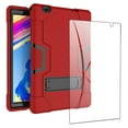 thumbnail image 1 of FIEWESEY for Vankyo matrixpad S20 Case,Shockproof Rugged Case for Facetel Q3 Pro/TOSCIDO P20/P101/TOPELOTEK MID1001S/VUCATIMES N20/DUODUOGO Tbalet 10 Inch+Screen Protector(Red/Black, 1 Pack), 1 of 7