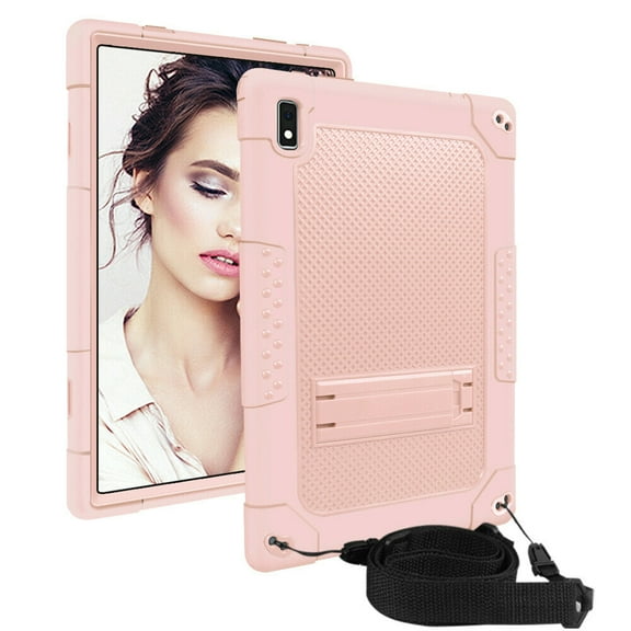 FIEWESEY for Vastking KingPad K10 Pro Case,Heavy-Duty Shock-Resistant Kids Friendly Rugged Hybrid Protective case for Vastking KingPad K10/KingPad K10 Pro/KingPad Z10 Tablet (Rose Gold)