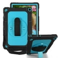 thumbnail image 1 of FIEWESEY Case for Walmart Onn 10.1 Inch Gen 3 2022 Tablet(Model:100071485),Shoulder&Hand Strap 360 Rotatable Stand Kids Friendly Shockproof Case for Walmart Onn 10.1 Inch 3nd Gen Tablet(Black/Blue), 1 of 6