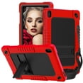 thumbnail image 1 of FIEWESEY for Walmart Onn 10.1 2024 Tablet Case for Onn 10.1 Gen 4 Case Shockproof Hybrid for Kid Kids Friendly Shell Case Built in Shoulder Strap Stand for Walmart Onn 10.1 2024 100135925 - RedBlack, 1 of 8