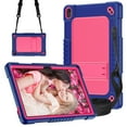 thumbnail image 1 of FIEWESEY for Walmart Onn 10.1 2024 Tablet Case for Onn 10.1 Gen 4 Case Shockproof Hybrid for Kid Kids Friendly Shell Case Built in Shoulder Strap Stand for Walmart Onn 10.1 2024 100135925 - NavyPink, 1 of 9