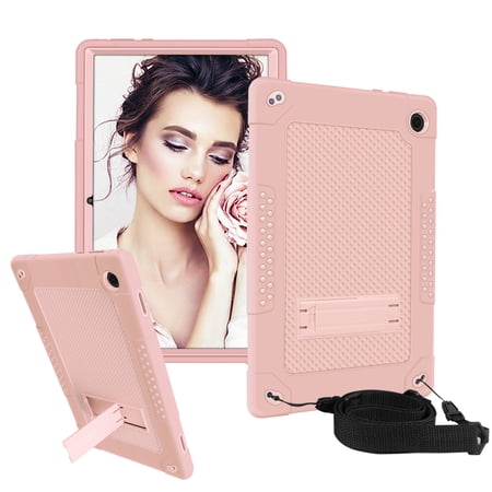 FIEWESEY for Walmart Onn 11.6 Pro Case,Heavy-Duty Drop-Proof Shock-Resistant Kids Friendly Rugged Hybrid Protective case for Walmart Onn 11.6 Pro (Model:100043279) 11.6 inch Tablet(Rose Gold)