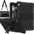 thumbnail image 1 of FIEWESEY for Walmart Onn 12.1 inch Tablet Pro 2024 Model Case/Onn 12.1 inch Tablet Pro Model 100146663 Hybird Case Kids Friendly with Stand for Onn 12.1" Tablet Pro 2024 Released (Black), 1 of 8