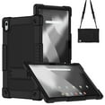 thumbnail image 1 of FIEWESEY For Walmart Onn 12.1 inch Tablet Pro 2024 Model Case/Onn 12.1 inch Tablet Pro(100146663) Soft Silicone Case Kids Friendly with Shoulder Strap Stand for Onn 12.1" Tablet Pro 2024 - Black, 1 of 8