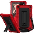 thumbnail image 1 of FIEWESEY for Walmart Onn 7 Inch Gen 3 2022 Tablet Case(Model:100071481),Shockproof Kids Case with Shoulder Strap&Stand Cover for Walmart Onn 7 3nd Gen 2022 Tablet+Screen Protector(Red*Black,1 Pcs), 1 of 6
