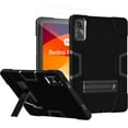 thumbnail image 1 of FIEWESEY case Cover for Xiaomi Redmi Pad SE 11 inch, Heavy Duty Shockproof Rugged Protective Case with Tempared Glass for Redmi Pad SE 11 2023 (Black/Black/1 Pcs), 1 of 6