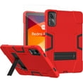 thumbnail image 1 of FIEWESEY case Cover for Xiaomi Redmi Pad SE 11 inch, Heavy Duty Shockproof Rugged Protective Case with Tempared Glass for Redmi Pad SE 11 2023 (Red/Black/1 Pcs), 1 of 6