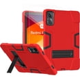 thumbnail image 1 of FIEWESEY case Cover for Xiaomi Redmi Pad SE 11 inch, Heavy Duty Shockproof Rugged Protective Case with Tempared Glass for Redmi Pad SE 11 2023 (Red/Black/2 Pcs), 1 of 6