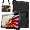 thumbnail image 1 of FIEWESEY case for Dragon Touch Notepad K10, MAX10 Plus Case, Built in Stand Shoulder Strap with Screen Protector for FEONAL K118 K101 Veidoo T80 Plus 10.1 inches Tablet (Black/Black/ 2 PC), 1 of 5