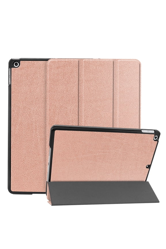 for iPad 9th/ 8th/ 7th Generation Case 10.2 Inch (2021/2020/2019 Release), 10.2 iPad Case 9th/ 8th/ 7th Gen Cover, Slim Smart Cover with protective Hard Shell Back (Rose Gold)