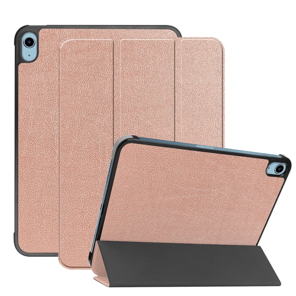 FIEWESEY for iPad (A16) 11th Generation Case 11 Inch 2025, iPad 10th Generation Case 10.9 Inch 2022 Slim Stand Hard PC protective Back Shell Smart Cover, Support Touch ID Auto Wake/Sleep (Rose Gold)