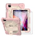 thumbnail image 1 of FIEWESEY for iPad Air 6th , Air 5th Generation Case,Rotatable Stand  Kids Shockproof Cover for iPad Air (6th 5th and 4th Gen)/iPad Pro 11 2024/2022/2021+Screen Protecto(Pink/White,2 Pcs), 1 of 6